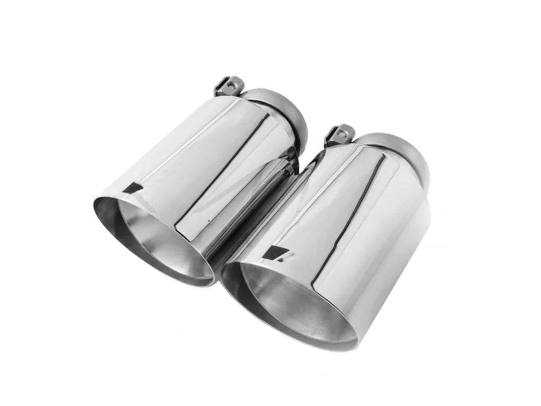 Remus Quad 102mm Chrome Exhaust Tips (Set of 4) for Audi RS6 C8 Avant, RS7 C8 Sportback & BMW F90 M5 - Stainless Steel Tailpipe Set - Part No 0446 70SGR - GPF/OPF Compatible