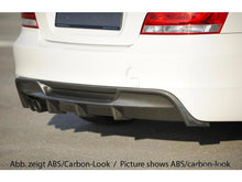 Load image into Gallery viewer, Rieger Rear Bumper Diffuser Valance for BMW 1 Series E82/E88 (2007–2013 Coupe &amp; Convertible) – Twin Exit Left-Side 2x80mm | Fits 118i 120i 128i 118d 120d 123d 125i – ABS – Carbon Look/Gloss Black/Matte

