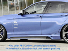 Load image into Gallery viewer, Rieger BMW F20 Sideskirts with Aluminium Mesh Cutout (Inc. 116i, 118i, 120d &amp; M135i)
