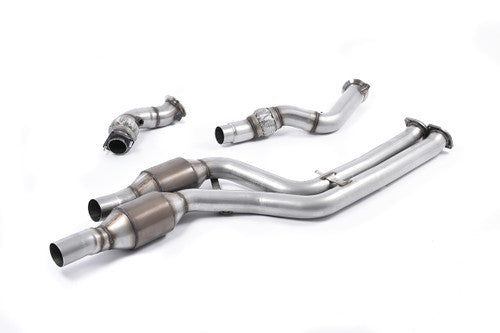 Milltek Sport Large-Bore Downpipes & Hi-Flow Sports Cats (304 Stainless Steel) for BMW M4 F82/F83 Coupe & Convertible (incl. Competition) - Fits with Milltek Cat-Back Only - Requires Lambda Extensions - 2 x 18307851168