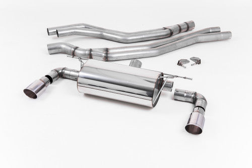 Milltek Sport M140i Cat-Back Exhaust (F20/F21 LCI, 2015+, 3 & 5 Door) - Resonated, Polished GT-90 Tips, T304 Stainless Steel