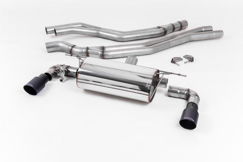 Milltek Sport Race Non-Resonated Cat-Back Exhaust for BMW M140i F20/F21 LCI (2015+) - Cerakote Black GT-90 Tips - T304 Stainless - 3 & 5 Door