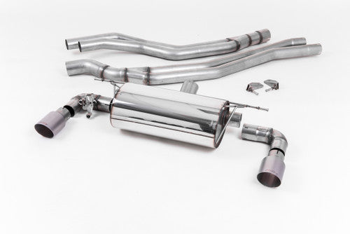 Milltek Sport Cat-Back Exhaust, Race Non-Resonated with Titanium GT-90 Tips for BMW M140i F20/F21 LCI 3 & 5 Door (2015-On) – Stainless Steel Performance System
