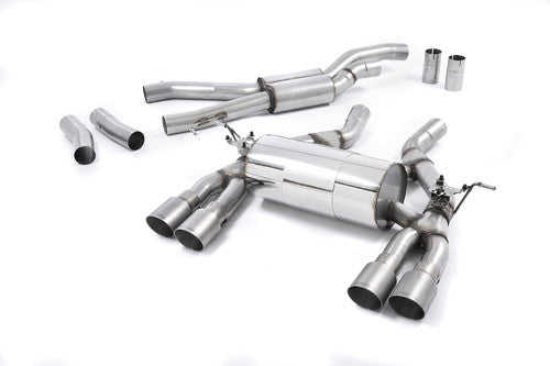 Milltek Sport Cat-Back Exhaust System with Titanium Tips for BMW M4 F82/F83 (Coupe & Convertible), incl. M4 Competition | Non-OPF | 2014–2018 | SSXBM994