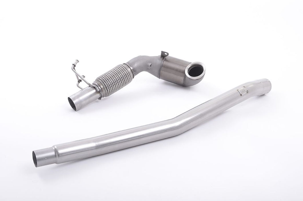 Milltek Sport 3-inch Cast Stainless Downpipe with 200 Cell Race Cat - OE Cat-Back Fit - VW Golf R Mk7/Mk7.5 2.0 TSI 4Motion, Audi S3 8V 2.0 TFSI Quattro (Non-GPF)