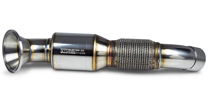Stone Exhaust BMW B58 F20 F32 G11 G29 Eddy Catalytic Performance Downpipe (Inc. M140i, M240i, 440i, 540i & X4 M40i)
