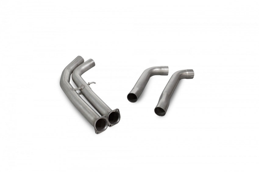 Scorpion GPF/OPF Delete Pipe Kit - BMW M2 Competition F87 (2018-2020) - 70mm Stainless Front Pipes - Fits OEM or Scorpion Cat-Back - SBMP081