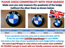 Load image into Gallery viewer, Gloss Black Badge Emblem Over lays BMW
