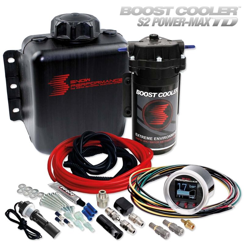 Snow Performance Universal Turbodiesel Boost Cooler Stage 2E TD Power-Max Water Methanol Injection Kit