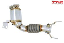 Load image into Gallery viewer, Stone Exhaust Eddy Catalytic Downpipe (Catted) for BMW &amp; MINI B48/B48E F39 F40 F44 F45 F46 – Euro 6 MOT Friendly – X2 20i/28i, 220i, M135i xDrive, M235i xDrive, MINI Cooper S F55 F56 F60 – High-Flow SUS304 Bolt-On | OPF/Non-OPF
