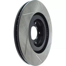 Load image into Gallery viewer, StopTech Mazda RX-8 RX8 Sport Slotted 1-Piece Brake Discs/Rotors (2002-2012) - Front 323mm, Rear 301mm - 5x114.3 PCD - E-Coated, Direct-Fit Upgrade - 126.45071SL/SR, 126.45072SL/SR
