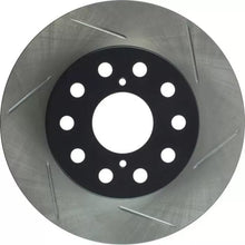 Load image into Gallery viewer, StopTech Sport Slotted Rear Brake Disc Rotor for Toyota MR2 SW20/W20 (1989–1999) — 263mm Vented, 1-Piece, 5x114.3 PCD — Part Nos. 126.44072SL / 126.44072SR
