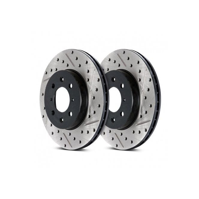 BMW F30/F32 370mm Front Brake Discs - StopTech Sport Drilled & Grooved (Drilled & Slotted Rotors) Pair | Fits 335i 335d 340i 435d 440i | 127.34144