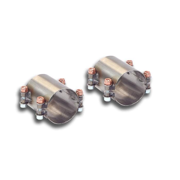Supersprint Audi BMW Left & Right Sleeve Pipes for Stock Rear Exhaust (Inc. B8 RS4, F82 M4 & E64 M6)