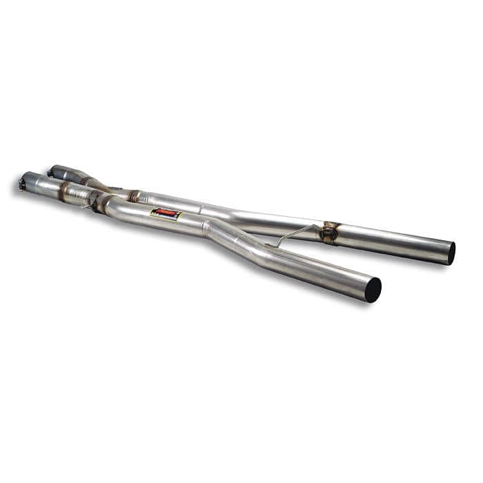 Supersprint BMW E60 M5 S85 V10 70mm Non-Resonated X-Pipe (Section 2 Centre Mid Pipe) 2003-2009 | Resonator Delete Performance Exhaust Upgrade | Part 988713