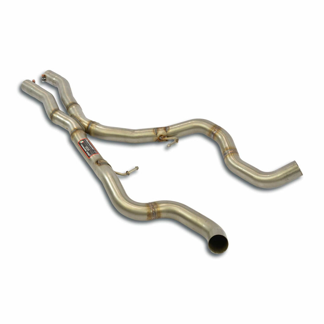 Supersprint BMW 335i/335d N54 N55 E91 Touring & E93 Cabrio Exhaust Centre Pipe Kit - Stainless Performance Mid Pipe (Part 980613)