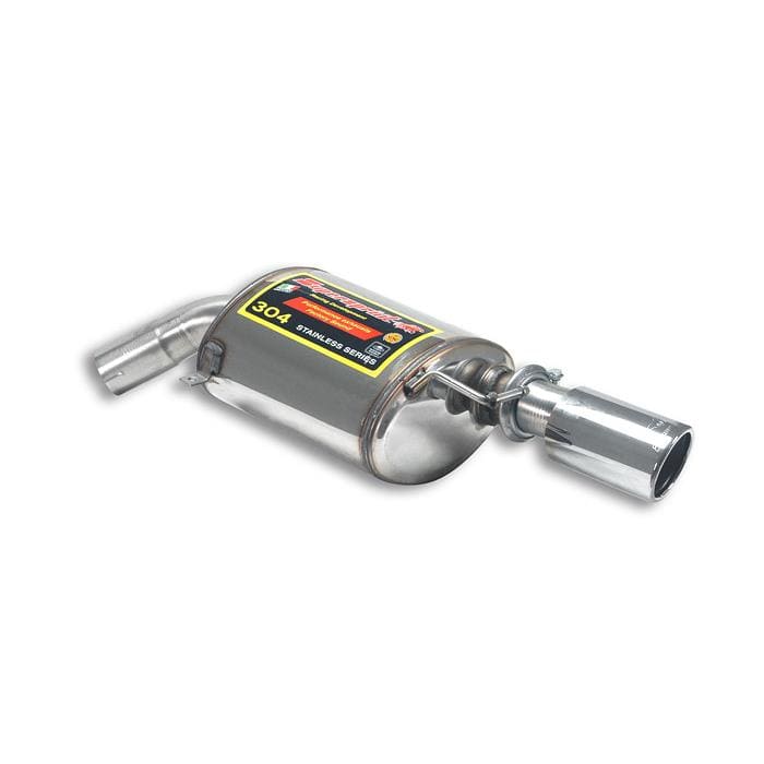 Supersprint BMW 335i/335d E92/E93 (N54/N55) Rear Silencer/Muffler Right O90, 1x90mm Tailpipe – Performance Exhaust Back Box – Part 980224