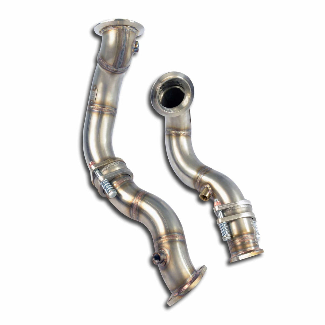 Supersprint BMW Z4 E89 N54 Catless Downpipes (35i/35is 2009-2016, Pair) – Decat Pre-Cat Delete, Stainless Steel | Part 982011