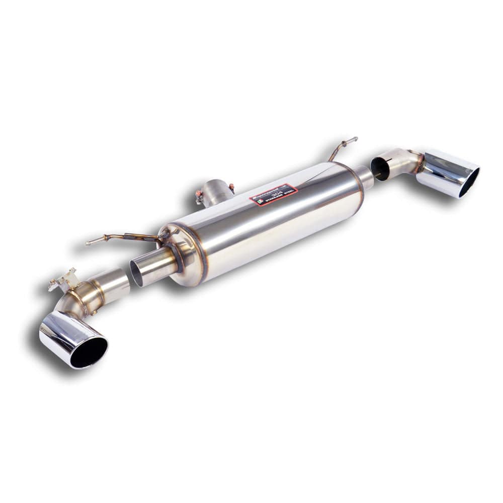 Supersprint BMW 1 Series F20/F21 M135i/M140i Valved Rear Exhaust Axle-Back | 80mm Tailpipes | Stainless Steel | PN 522324