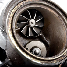 Load image into Gallery viewer, TTE600 BMW N54 Hybrid Twin Turbo Upgrade by TheTurboEngineers - 135i, 335i, 535i, Z4 35i (E82 E90 E92 E60), Plug-and-Play Stock Location, 600+ HP, Billet Compressor, 9-Blade Turbine, Upgraded Wastegate
