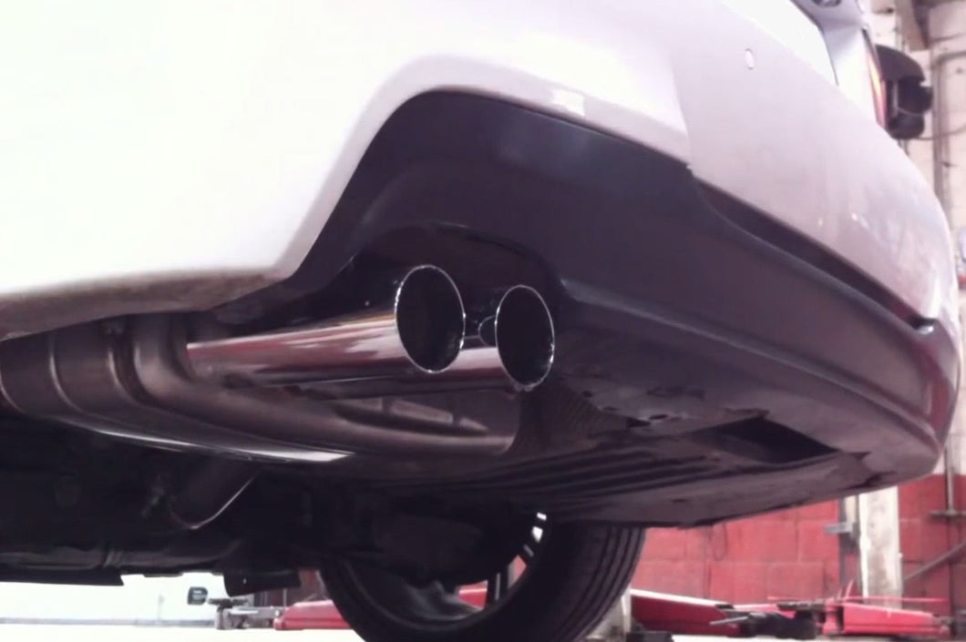 Genuine BMW Performance Rear Silencer/Muffler Exhaust Back Box for 3 Series E90 E91 Diesel 316d 318d 320d (N47 M47) - OEM Stainless, Twin 74mm Chrome Tailpipes - Part 18302185802