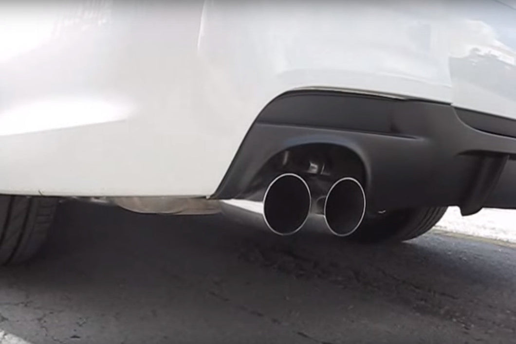 Genuine OEM BMW Performance Exhaust Rear Silencer/Muffler Back Box for 3 Series E92 E93 330i (N52 N53) - Stainless Steel Twin 80mm Tips - PN 18102208791