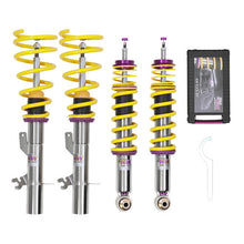 Load image into Gallery viewer, KW Variant 3 (V3) Coilover Suspension Kit for BMW 1 Series F20/F21 2WD (1K2, 1K4) – Stainless Inox-Line, Height Adjustable, Rebound &amp; Compression Adjustable – Without Electronic Dampers – Front Axle 921–1090 kg – Lowering 25–50mm Front, 30–55mm Rear
