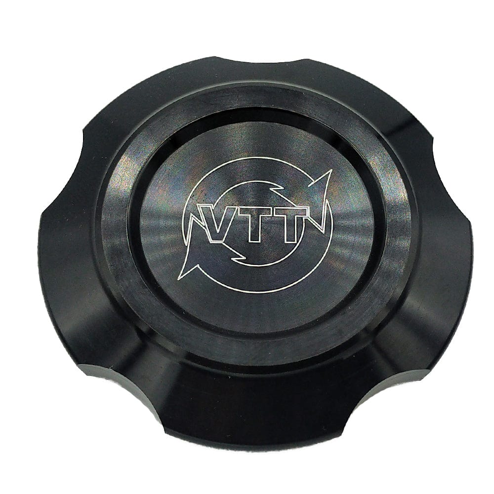 VTT BMW Billet Aluminium Oil Filler Cap - OEM Replacement, CNC 6061-T6, Anodised (Red/Black/Clear) - Fits N54 N55 S55 B58 S63 S65 S85 N63 S54 M54 M57 - Stainless Locking Tabs - VTT-OILCAP-1