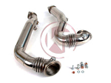 Load image into Gallery viewer, Wagner Tuning BMW N54 70mm Catless/Decat Downpipes SS304 – E82/E88 135i, E82 1M, E90/E91/E92/E93 335i 335xi 335is – Direct Fit with Flex Section – PN 500001002
