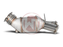 Load image into Gallery viewer, Wagner Tuning BMW N55 Catless/Decat Downpipe for 135i &amp; 335i (E82 E88 E90 E91 E92 E93 incl. 335xi xDrive) SS304 Stainless Direct-Fit OEM Replacement | Part 500001015
