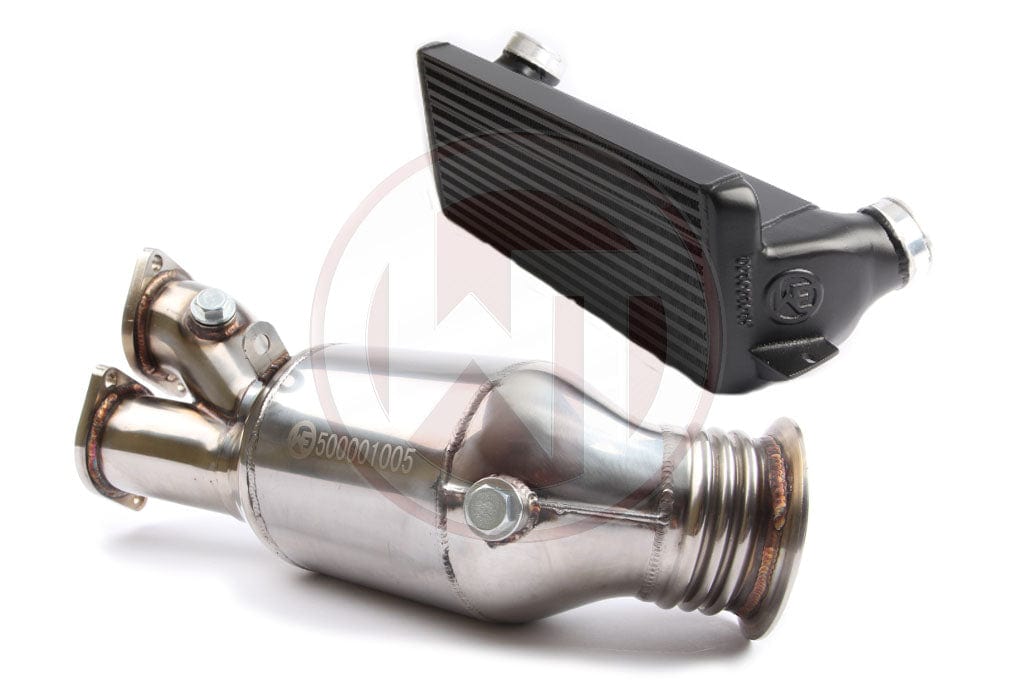 Wagner BMW E82 E90 E93 N55 Catless Downpipe and EVO1 Performance Intercooler (135i & 335i)