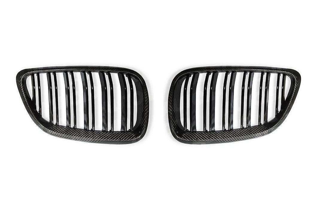 AUTOID BMW F22 F23 F87 Carbon Fibre Double Slat Kidney Grilles (Inc. 218i, 220i, 225i & 230i)