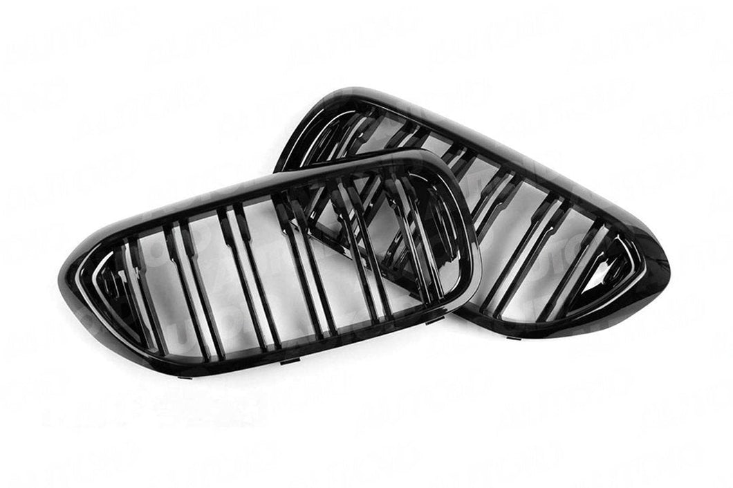 AUTOID Gloss Black Front Kidney Grilles for BMW 5 Series G30/G30 LCI (2016+) & F90 M5 (2017+) – OEM-Style Direct Replacement | Single or Double Slat | Fits 520i, 530e, 540i xDrive (540ix)
