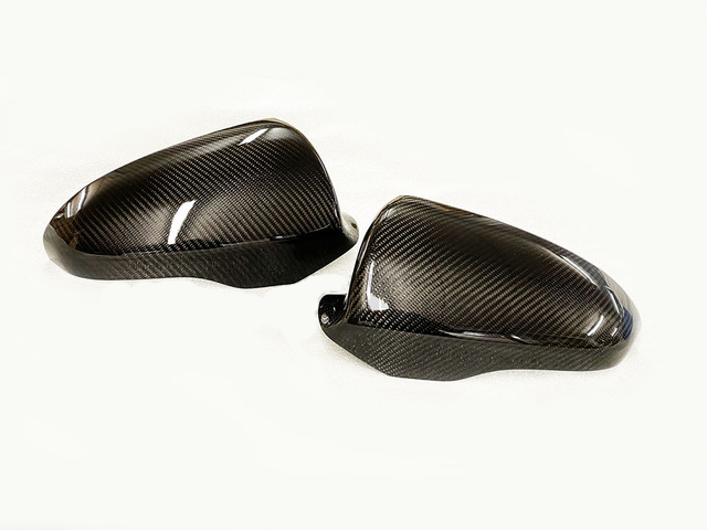 Basic Carbon Dry Carbon Fibre Mirror Covers for BMW F10 M5 (2010-2016) | Pre-Preg Autoclave OEM-Fit Mirror Caps Pair | BC99958