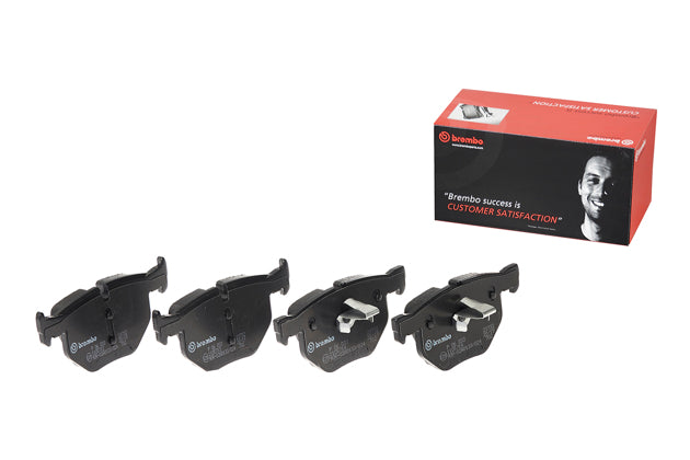Brembo P 06 033X (P-06-033X) Brake Pad Set for BMW 5 Series E60/E61 & 6 Series E63/E64 (2003-2010) – Teves Calipers, Wear Indicator Ready