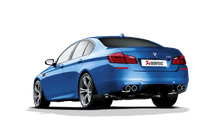 Load image into Gallery viewer, AkrapoviÄ Evolution Line (Titanium) + Carbon Tailpipe Set - BMW M5 (F10) - 2011-2017
