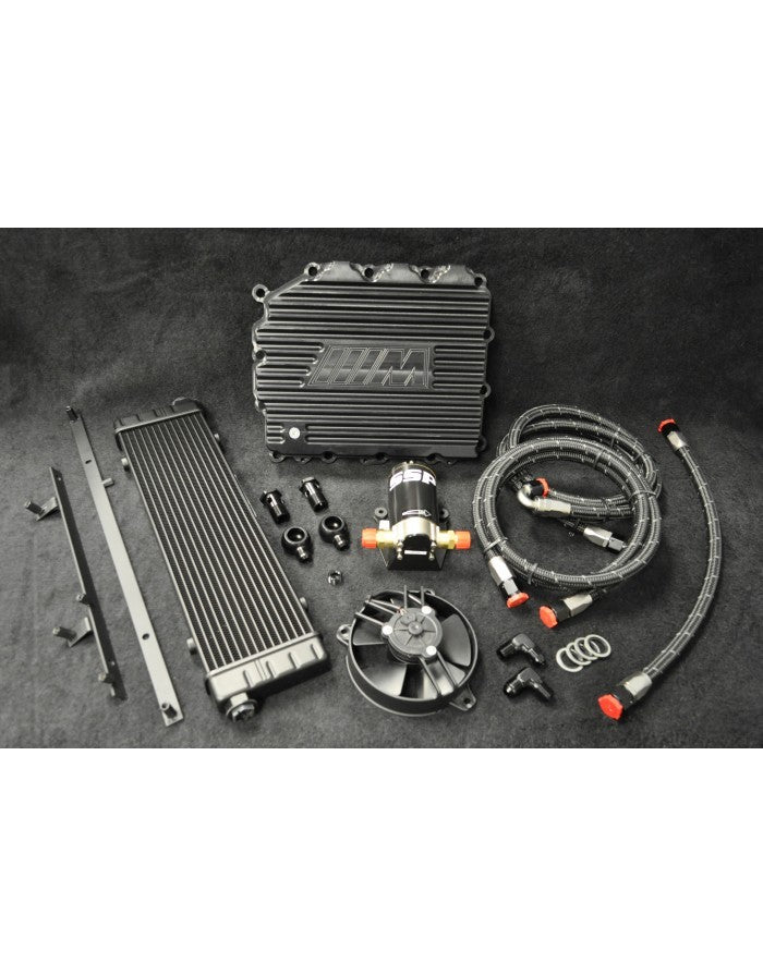 SSP BMW DCT Transmission Cooler Kit - Heavy Duty Setrab Cooler, Billet Pan, Track-Proven - Fits M3 E90/E92/E93, 135i, 335is (All BMW DCT)
