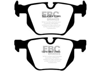 Load image into Gallery viewer, EBC BMW E60 E61 E63 E64 Yellowstuff 4000 Series Rear Sport Brake Pads &amp; Slotted And Dimpled Sport Discs Kit - ATE Caliper (Inc. 530i, 525i, 520i &amp; 630i)
