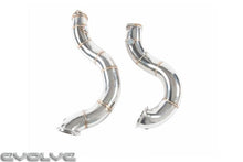 Load image into Gallery viewer, Evolve BMW N54 3&quot; Catless/Decat Downpipes for 1M, 135i &amp; 335i (E82 E88 E90 E91 E92 E93, 2006-2012) | T301 Stainless, TIG Welded, RHD/LHD | Gaskets &amp; Bolts Included
