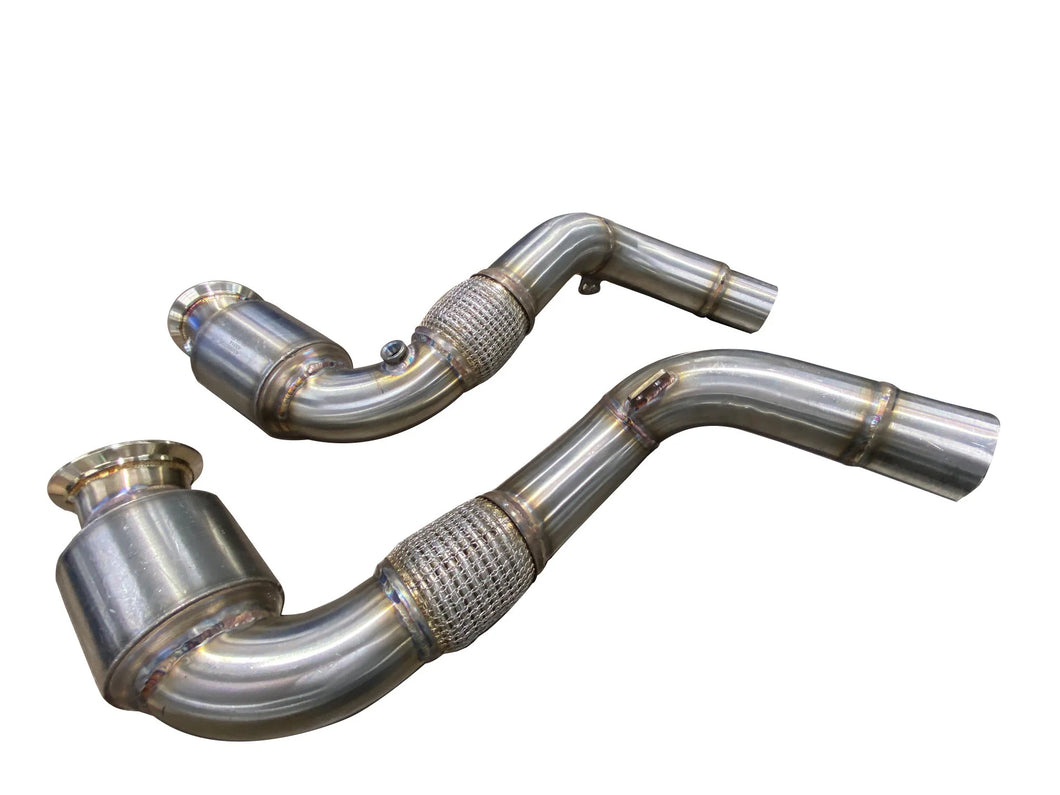 Active Autowerke BMW S63 N63 E70 E71 F85 F86 Sport Cat Downpipe (Inc. X5 50ix, X6 50ix, X5 M & X6 M)