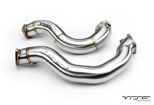 VRSF 3â€³ Cast Stainless Steel Downpipes Ceramic V2 N54 335i / 135i