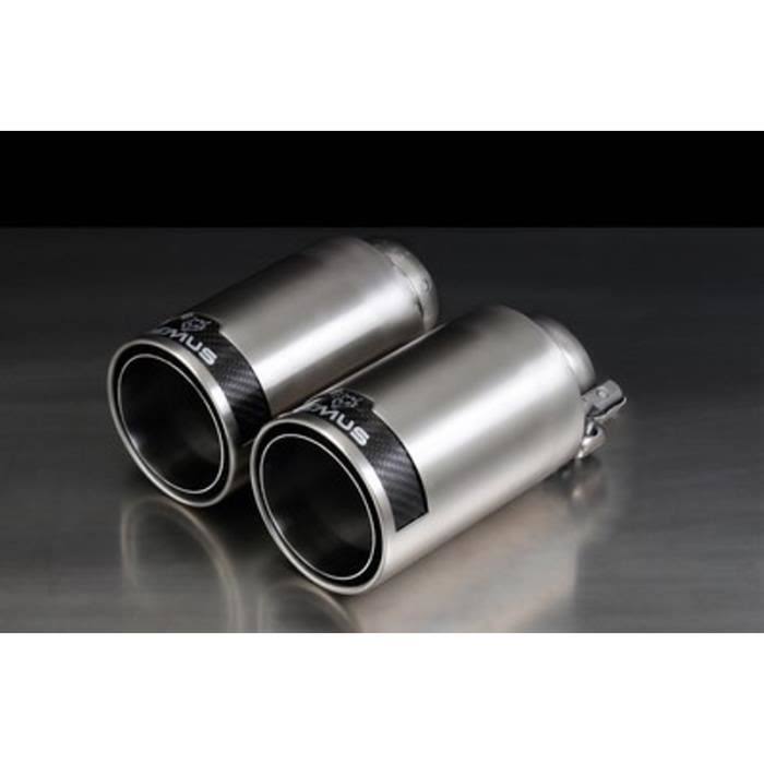 Remus BMW Mini Audi B58 F22 F23 F54 B8 Street Race Chrome Tailpipes Pair (M240i, Cooper S Clubman, JCW ALL4 & A4)