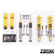 KW Variant 3 (V3) Inox-Line Coilover Kit for BMW M2 F87, M3 F80, M4 F82/F83 - Height & Damping Adjustable (Rebound/Compression) - Stainless Steel - F8X - Fits With or Without EDC - Fast Road & Track