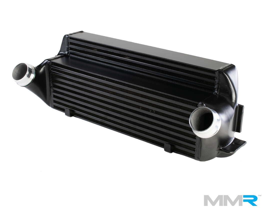 MMR High Performance Intercooler FMIC for BMW N55 F2x F3x (F20 F21 F22 F30 F31 F32) – M135i M235i 335i 435i – Stepped Bar & Plate, Direct Fit Front Mount