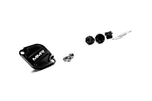 MMR Billet Oil Thermostat Cover/Lid & Caps for BMW N54 N55 S55 - Black Anodised T6061 Aluminium - Optional 1/8 NPT Sensor Port
