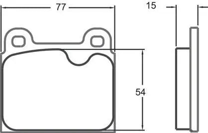 TEXTAR 2058702 Brake pad set for BMW 3 Saloon (E21) with acoustic wear warning