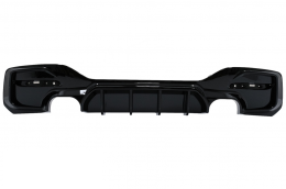 Basic Carbon BMW 1 Series F20 F21 LCI Aggressive Style Gloss Black Rear Diffuser (Inc. 120d, 125i & M140i)