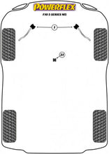 Load image into Gallery viewer, Powerflex Black Series Polyurethane Front Radius/Thrust (Tension Strut) Arm to Chassis Bushes - Caster Offset 6mm - PFF5-6201G - BMW F10 5 Series &amp; M5
