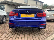 BMW M3/M4 Carbon Fibre Rear Diffuser PSM Design Style – Real Carbon – Fits F80 M3, F82 F83 M4 – UK Stock