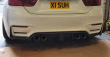 Load image into Gallery viewer, BMW M3 M4 Real Carbon M Performance Style Diffuser with Rain Light
